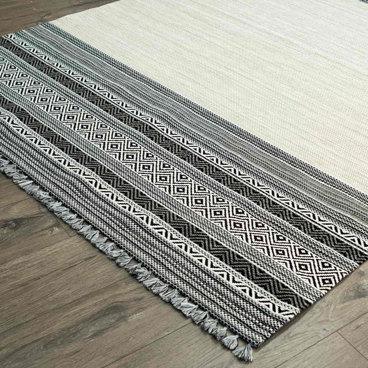 Rug carpet Boho R3799-3801 Black - Grey
