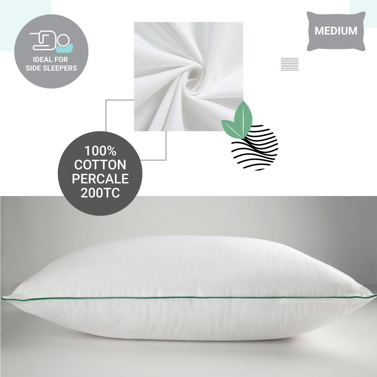 HOLLOFIL ECO Sleeping Pillow  50 x 70 cm
